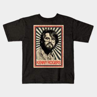 Vintage Poster Kenny Rogers 1977s Kids T-Shirt